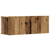 5 Piece Tv Cabinet Set Wall-Mounted Old Wood Engineered Wood