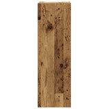 5 Piece Tv Cabinet Set Wall-Mounted Old Wood Engineered Wood