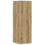 5 Piece Tv Cabinet Set Wall-Mounted Artisan Oak Engineered Wood