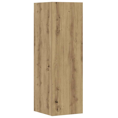 5 Piece Tv Cabinet Set Wall-Mounted Artisan Oak Engineered Wood