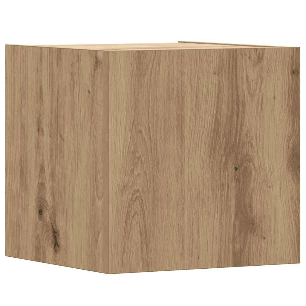 5 Piece Tv Cabinet Set Wall-Mounted Artisan Oak Engineered Wood