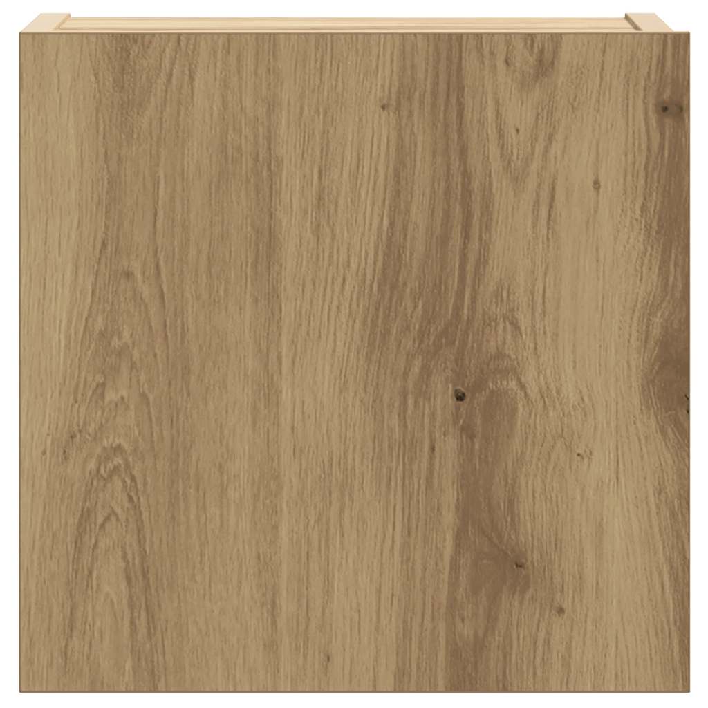 5 Piece Tv Cabinet Set Wall-Mounted Artisan Oak Engineered Wood