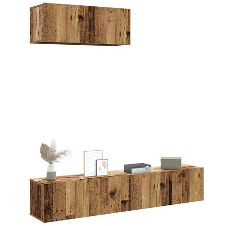 Tv Cabinets 3 Pcs Engineered Wood