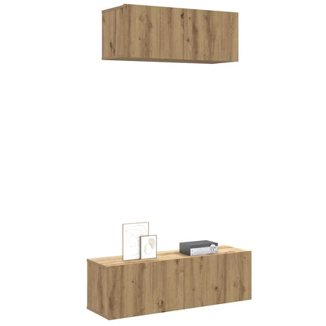 Tv Cabinets 3 Pcs Engineered Wood