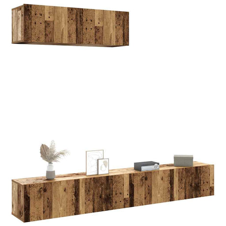 Tv Cabinets 3 Pcs Engineered Wood