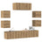 7 Piece Tv Cabinet Set Engineered Wood