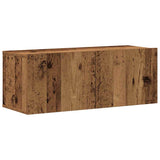 7 Piece Tv Cabinet Set Wall-Mounted Old Wood Engineered Wood
