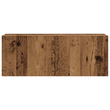 7 Piece Tv Cabinet Set Wall-Mounted Old Wood Engineered Wood