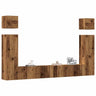 7 Piece Tv Cabinet Set Engineered Wood