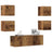 6 Piece Tv Cabinet Set Engineered Wood
