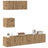 4 Piece Tv Cabinet Set Engineered Wood