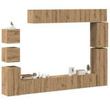 9 Piece Tv Cabinet Set Engineered Wood