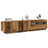 2 Piece Tv Cabinet Set With Led Lights Engineered Wood