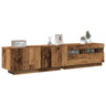 2 Piece Tv Cabinet Set With Led Lights Engineered Wood