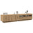 2 Piece Tv Cabinet Set With Led Lights Engineered Wood