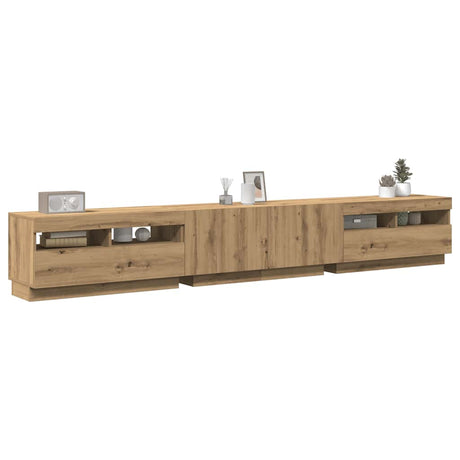 Tv Cabinet With Led Lights 260X35X40 Cm