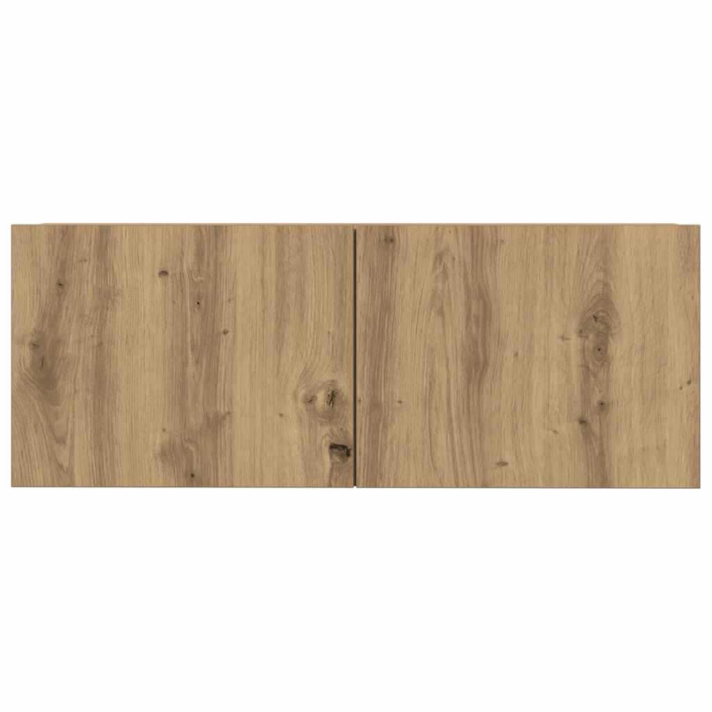 5 Piece Tv Cabinet Set Wall-Mounted Artisan Oak Engineered Wood