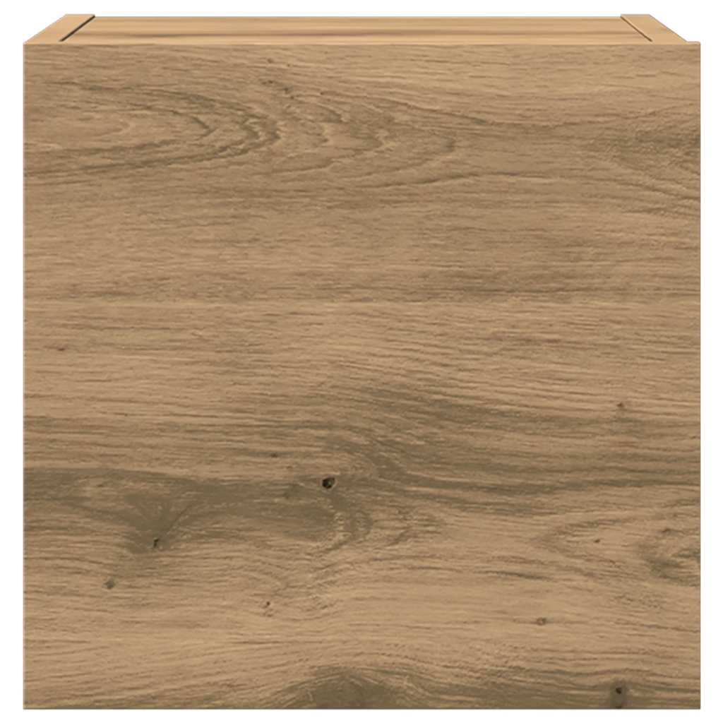 5 Piece Tv Cabinet Set Wall-Mounted Artisan Oak Engineered Wood