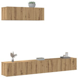 3 Piece Tv Cabinet Set Engineered Wood