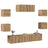 7 Piece Tv Cabinet Set Engineered Wood