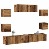7 Piece Tv Cabinet Set Engineered Wood