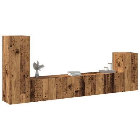 4 Piece Tv Cabinet Set Engineered Wood