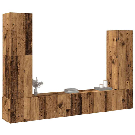 4 Piece Tv Cabinet Set Engineered Wood