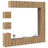 9 Piece Tv Cabinet Set Engineered Wood