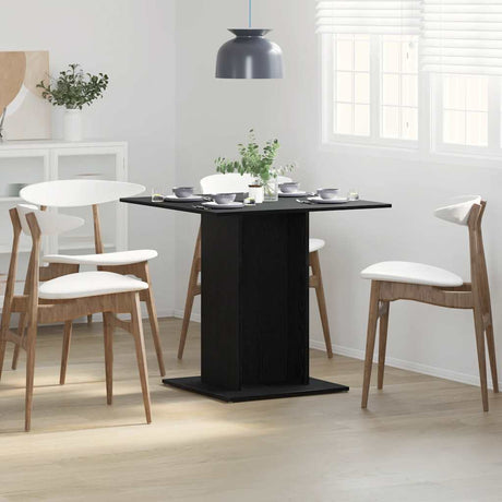 Dining Table 80X80X75 Cm Engineered Wood