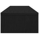 Monitor Stand Black Oak 100X24X13 Cm Engineered Wood