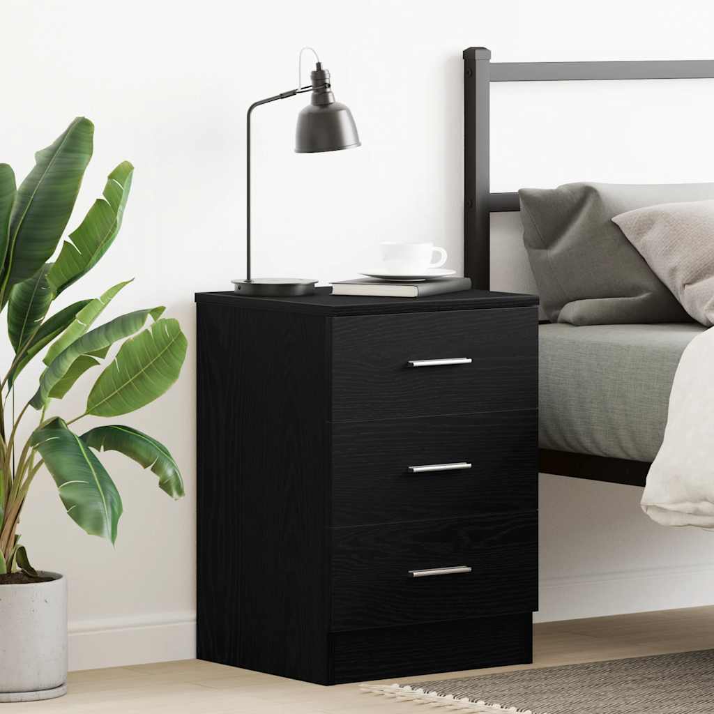 Bedside Cabinet 38X35X56 Cm Engineered Wood