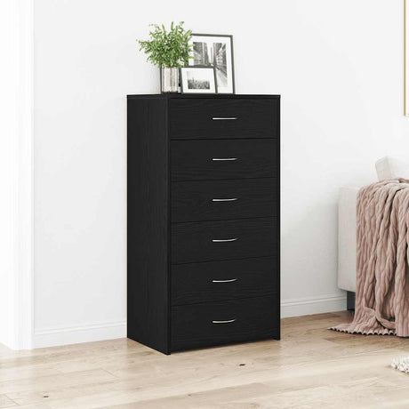 Sideboard With 6 Drawers 50X34X96 Cm Engineered Wood