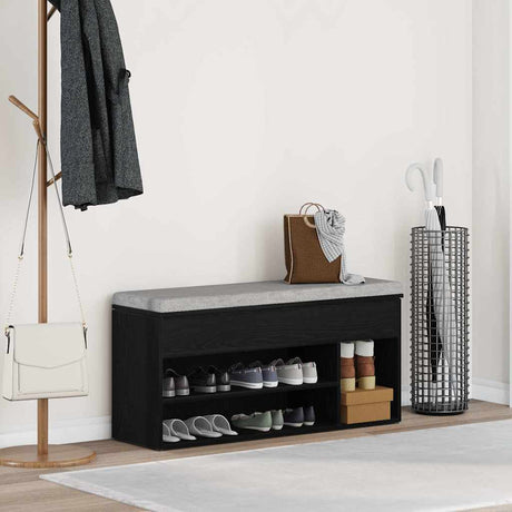 Shoe Bench 102X30.5X45 Cm Engineered Wood