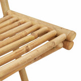 Outdoor Bar Stools With Footrests 2 Pcs Foldable Bamboo