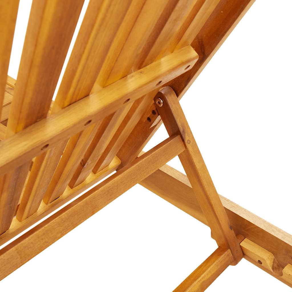 Sun Loungers 2 pcs Solid Wood Acacia