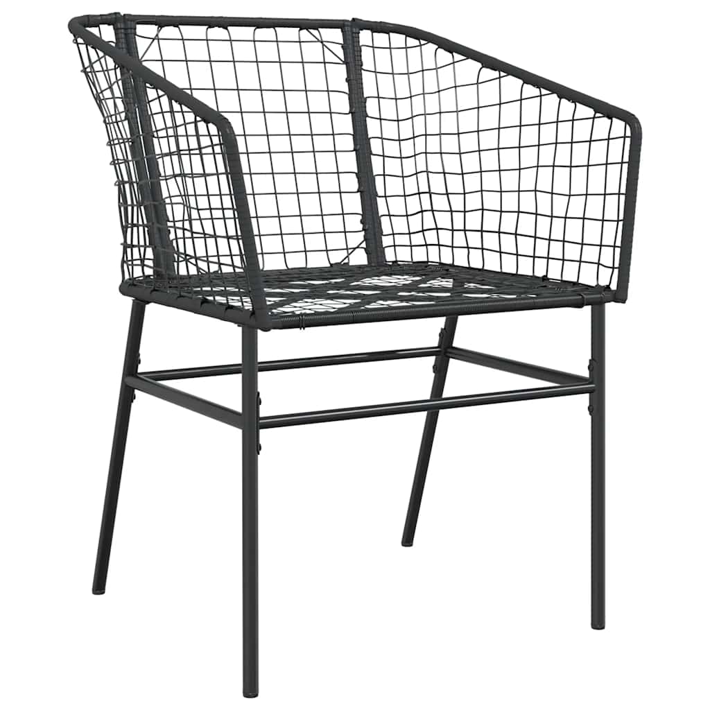 9 Piece Garden Dining Set Poly Rattan Glass