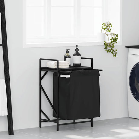 Laundry Basket 1 Compartment With Shelf