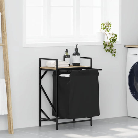 Laundry Basket 1 Compartment With Shelf