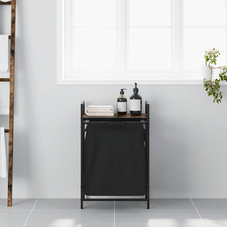 Laundry Basket 1 Compartment With Shelf