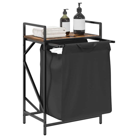 Laundry Basket 1 Compartment With Shelf