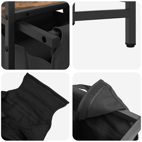 Laundry Basket 1 Compartment With Shelf