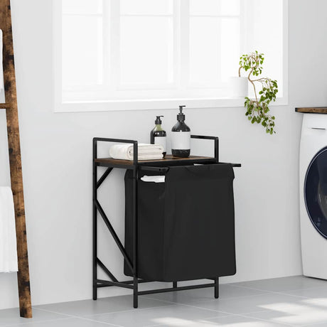 Laundry Basket 1 Compartment With Shelf