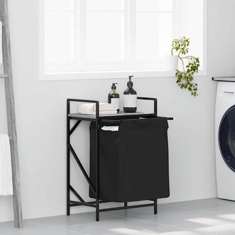 Laundry Basket 1 Compartment With Shelf