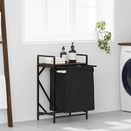 Laundry Basket 1 Compartment With Shelf