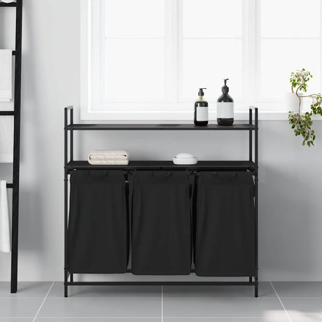 Laundry Basket 3 Compartments With Shelves