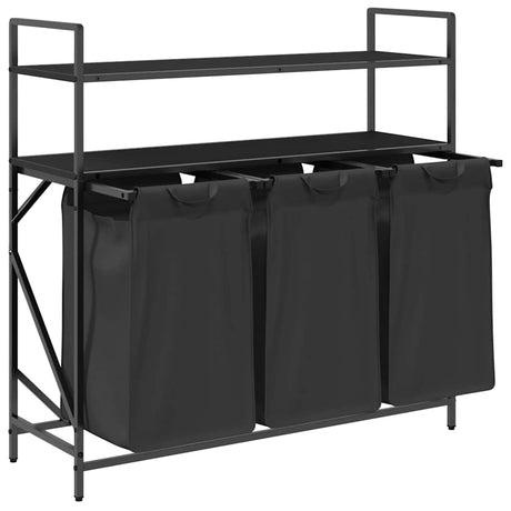 Laundry Basket 3 Compartments With Shelves
