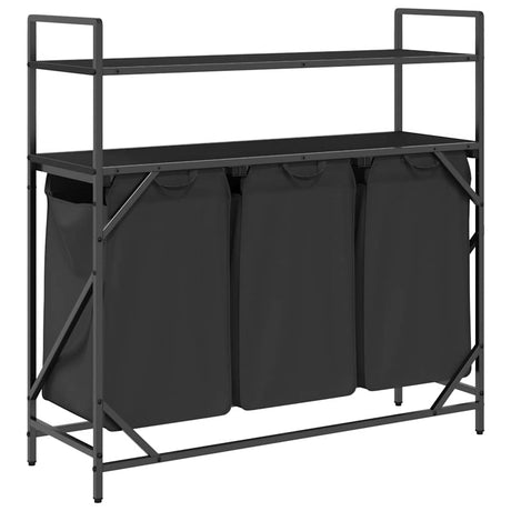 Laundry Basket 3 Compartments With Shelves