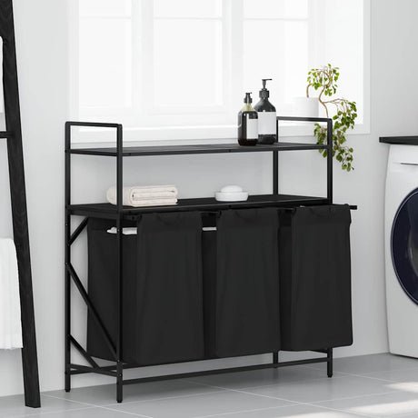 Laundry Basket 3 Compartments With Shelves