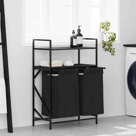 Laundry Basket 3 Compartments With Shelves