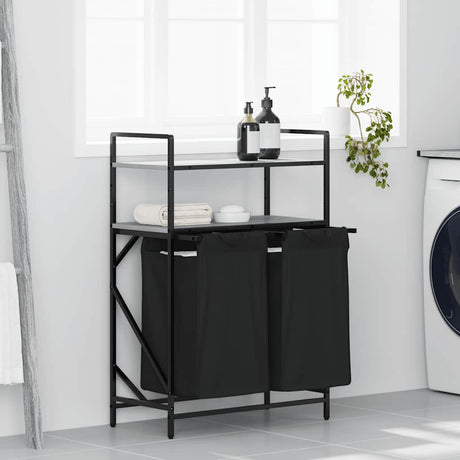Laundry Basket 3 Compartments With Shelves